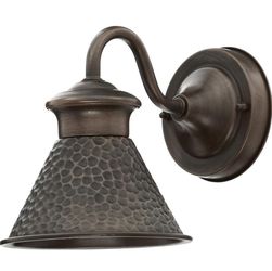 Essen 6.75 in. Antique Copper 1-Light Outdoor Line Voltage Wall Sconce with No Bulb Included