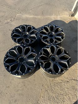 5x114.3 and 5x120 Fuel Assault Off-road Wheels Rims 20x9 For 5 Lug SUVs Trucks