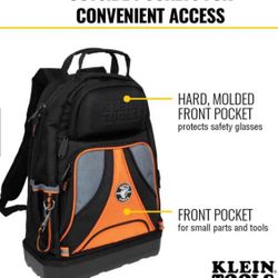 Tradesman Pro Tool Bag Backpack, 39 Pockets, Black, 14- Inch