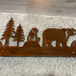 Stainless Steel Rifle Rack With Forest Theme