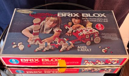 VINTAGE 1970’s BRIX BLOX from SEARS-BUILDING SET-LIKE LEGO