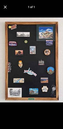 Wooden Framed Magnetic Chalkboard with chalk marker 24"×36"