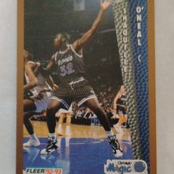 1992-93 FLEER SHAQUILLE  ROOKIE CARD NM Condition 