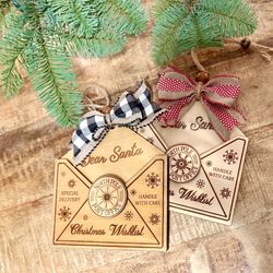 Letter To Santa Ornament 