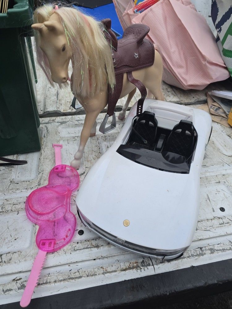 Barbie Car And Horse
