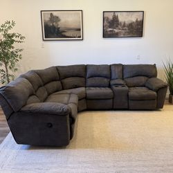 Ashley furniture charcoal gray sectional Couch Delivery Available 