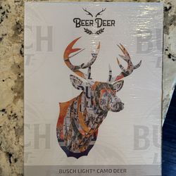 The Beer Deer Busch Light Limited-Edition Cardboard Box Deer Head Artwork- BRAND NEW IN BOX