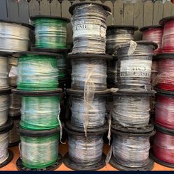 6 THHN Wire Copper Wire Black White Red Green New 500ft Spools 