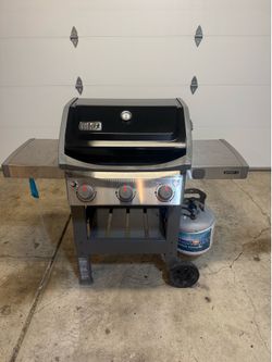 Weber Spirit II Propane Grill, Tank, and Cover