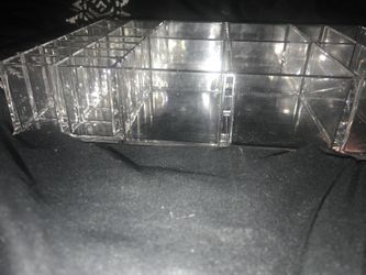 Clear make up organizer