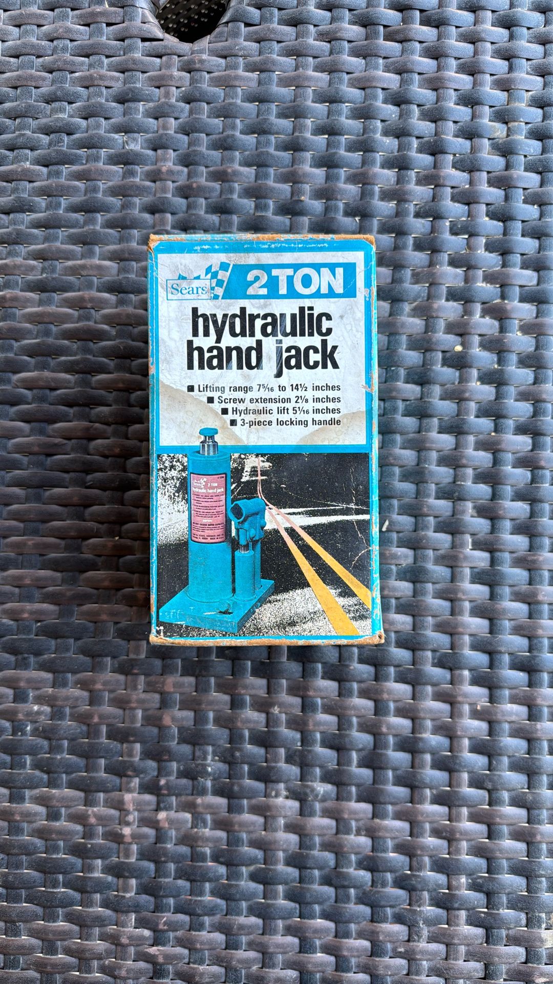 Sears 2 Ton Hydraulic Hand Jack Heavy Duty, Old School, Jack! Works Perfect!