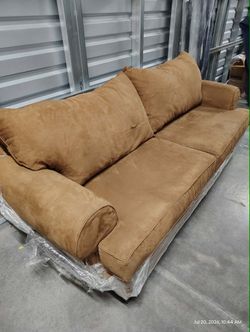 Cognac Sofa and Chair Set
