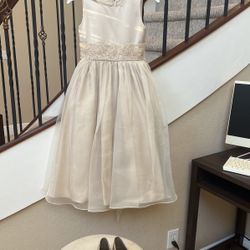 Flower Girl Dress With Shoes 
