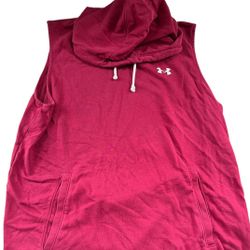 Under Armour Sleeveless Hoodie Style Shirt Sweatshirt Size Large