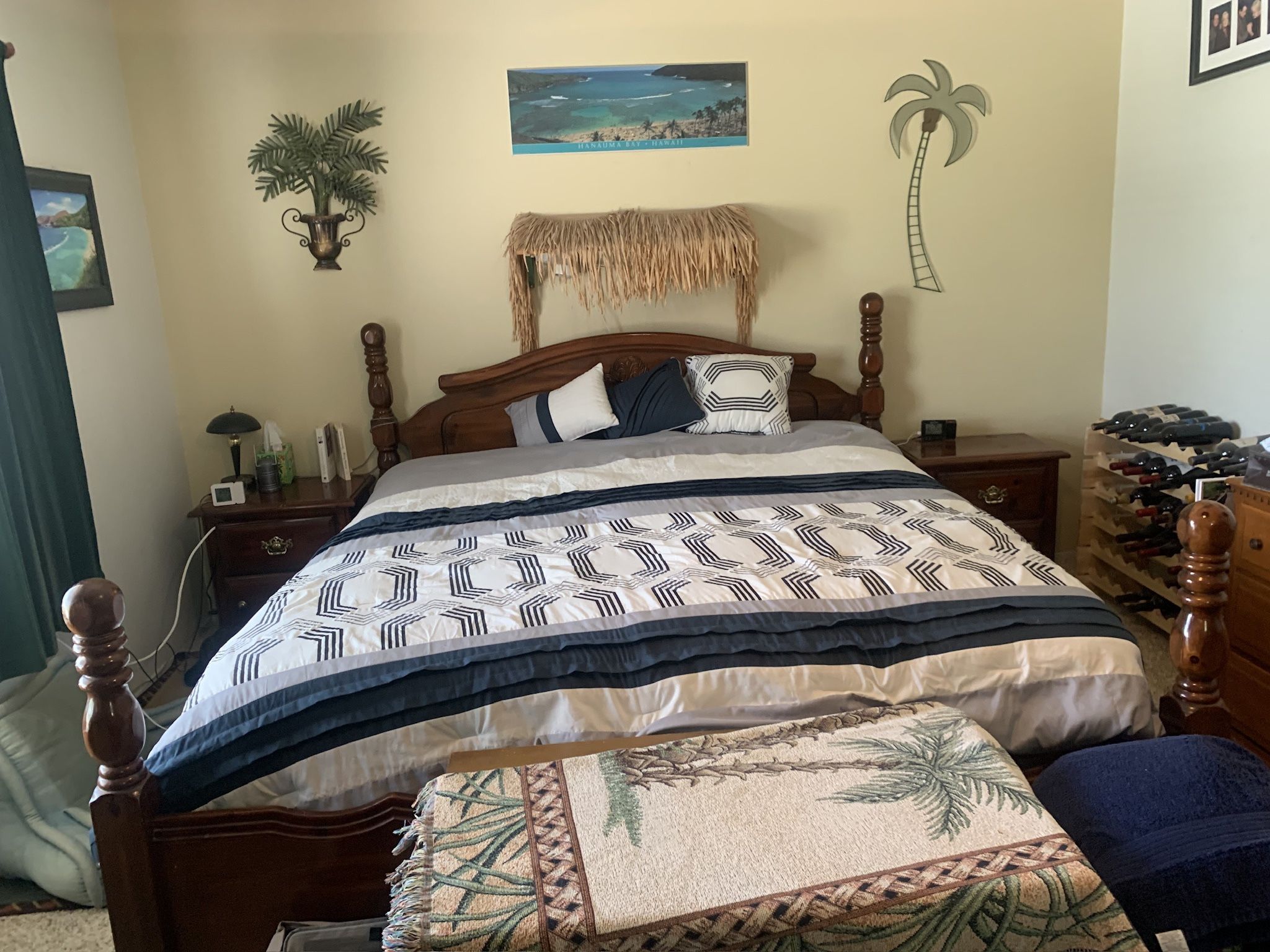 Solid Wood King Size Bedroom Set