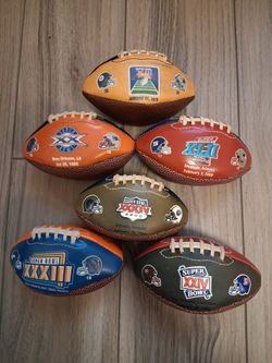 Mini superbowl footballs