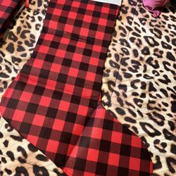 Red Buffalo Jumbo Christmas Stockings 