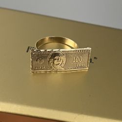 100 Bill 10k Ring