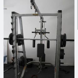 Hoist HF985 Cage With Weight Stack And Adjustable Dumbbells
