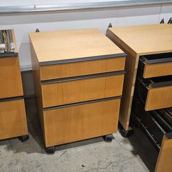 Desk Pedestals- Custom Made, High End Mid-Century/ Contemporary File Cabinets 
