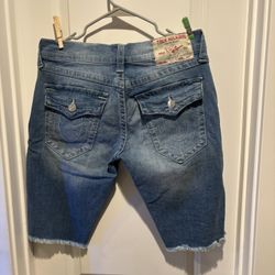True Religion Jean Shorts 32