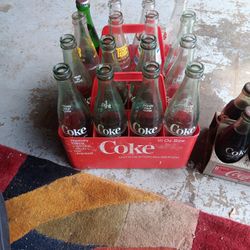 1950's-1960's 6 Pack Coca Cola Bottles 