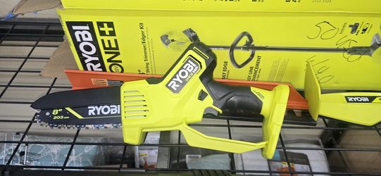 BRAND NEW RYOBI 18V HP BRUSHLESS 8" PRUNING SAW 65$ TOOL ONLY OR 100$ WITH 4AH BATTERY AND CHARGER 