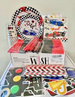 Race Car Birthday Party Decorations New In Box