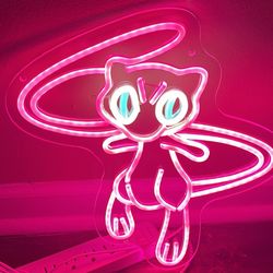 Mew Pokémon Neon Sign 