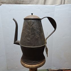 Original Early 1800's PA Punched Tin Coffee Pot