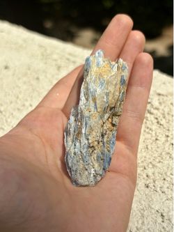 Natural Blue Kyanite with Quartz Crystal – Raw Mineral Specimen