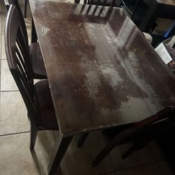 Dining Table With 4 Chairs OBO