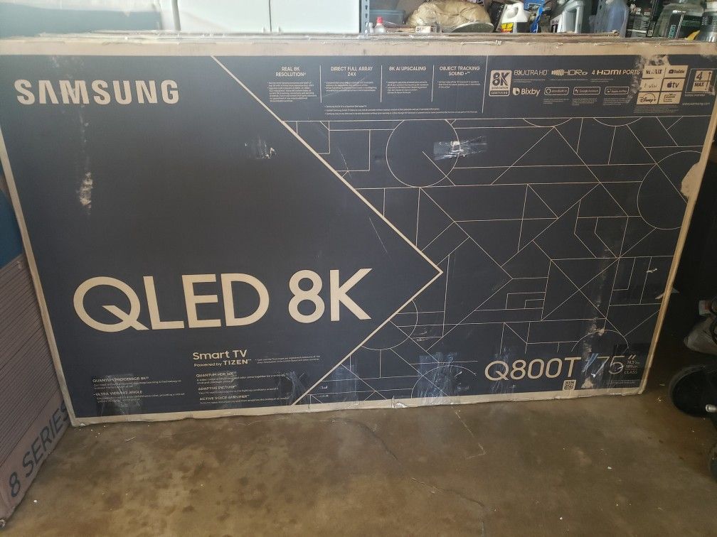 Tv Samsung 75", Q800T, 8K, Dynamic Cristal Display, HDR, Excellent