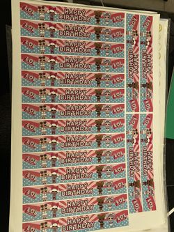 LOL Surprise Water Labels