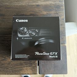 New Canon G7x iii Black