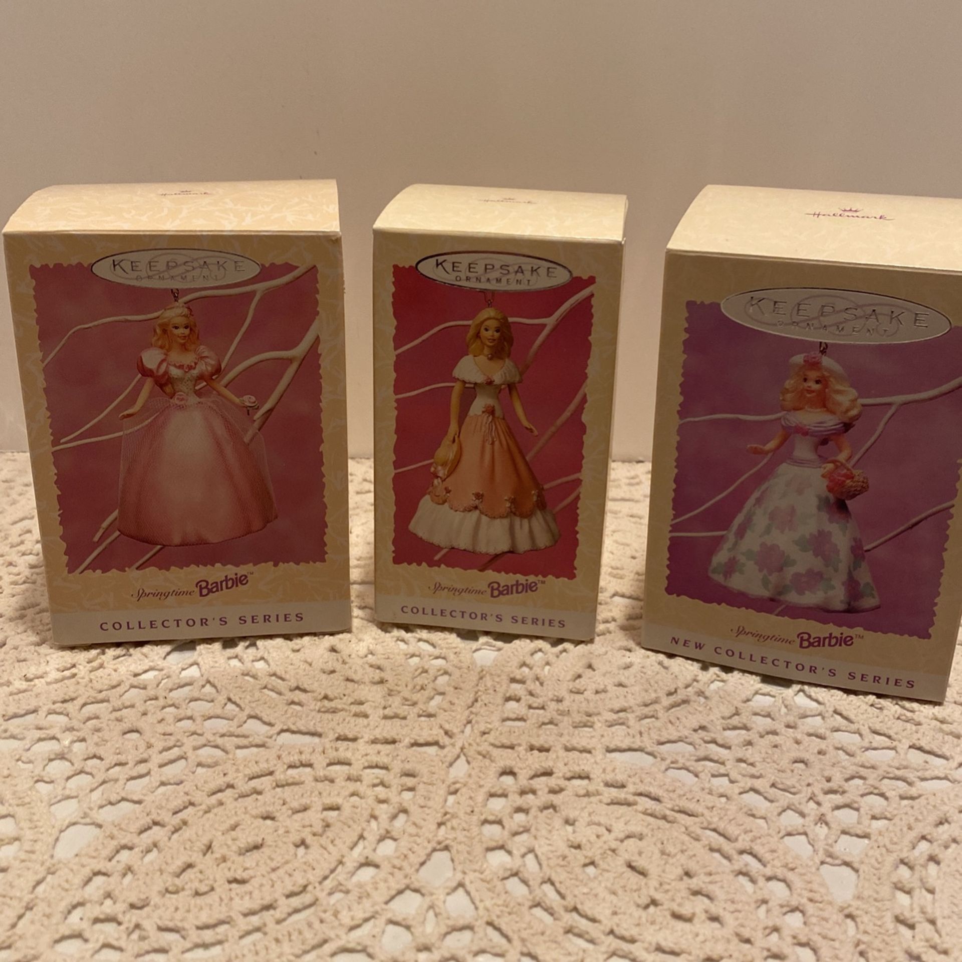 Keepsake Springtime Barbie Ornaments 