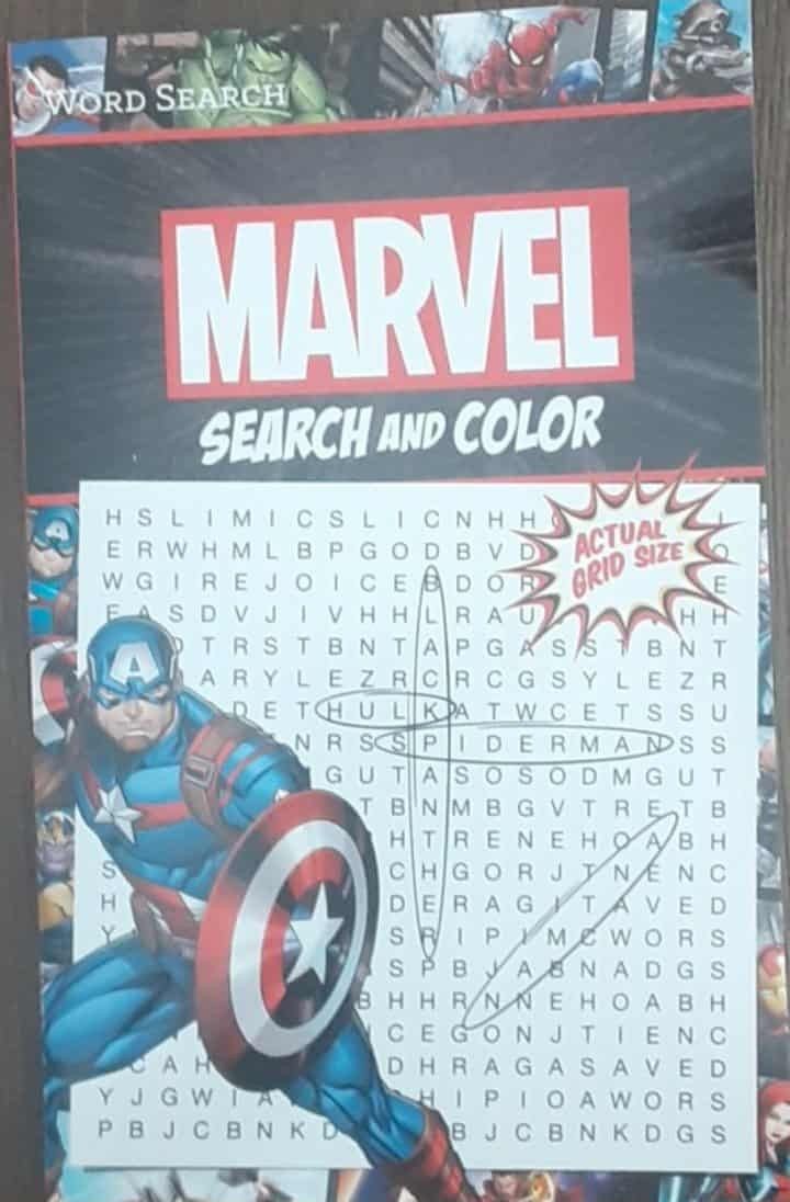 New Marvel Search And Color Activity Book
