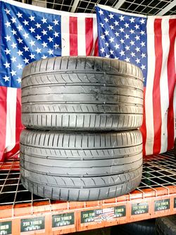 ⭐️ USED TIRES 285/35ZR19 CONTINENTAL EXTREMECONTACT DW SPORT HIGH PERFORMANCE 285/35R19
