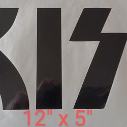 Kiss Permanent Vinyl Decal 