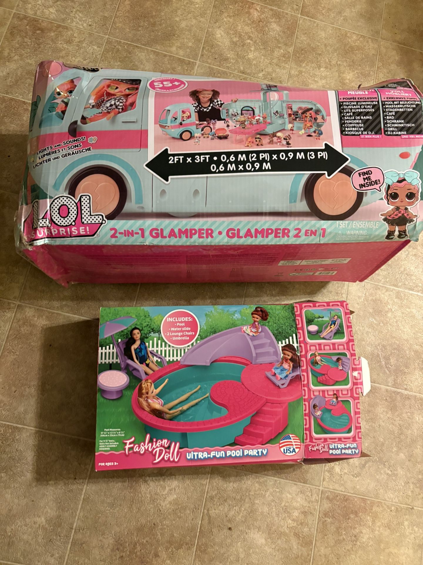 lol Glamper Camper And Doll Pool Set