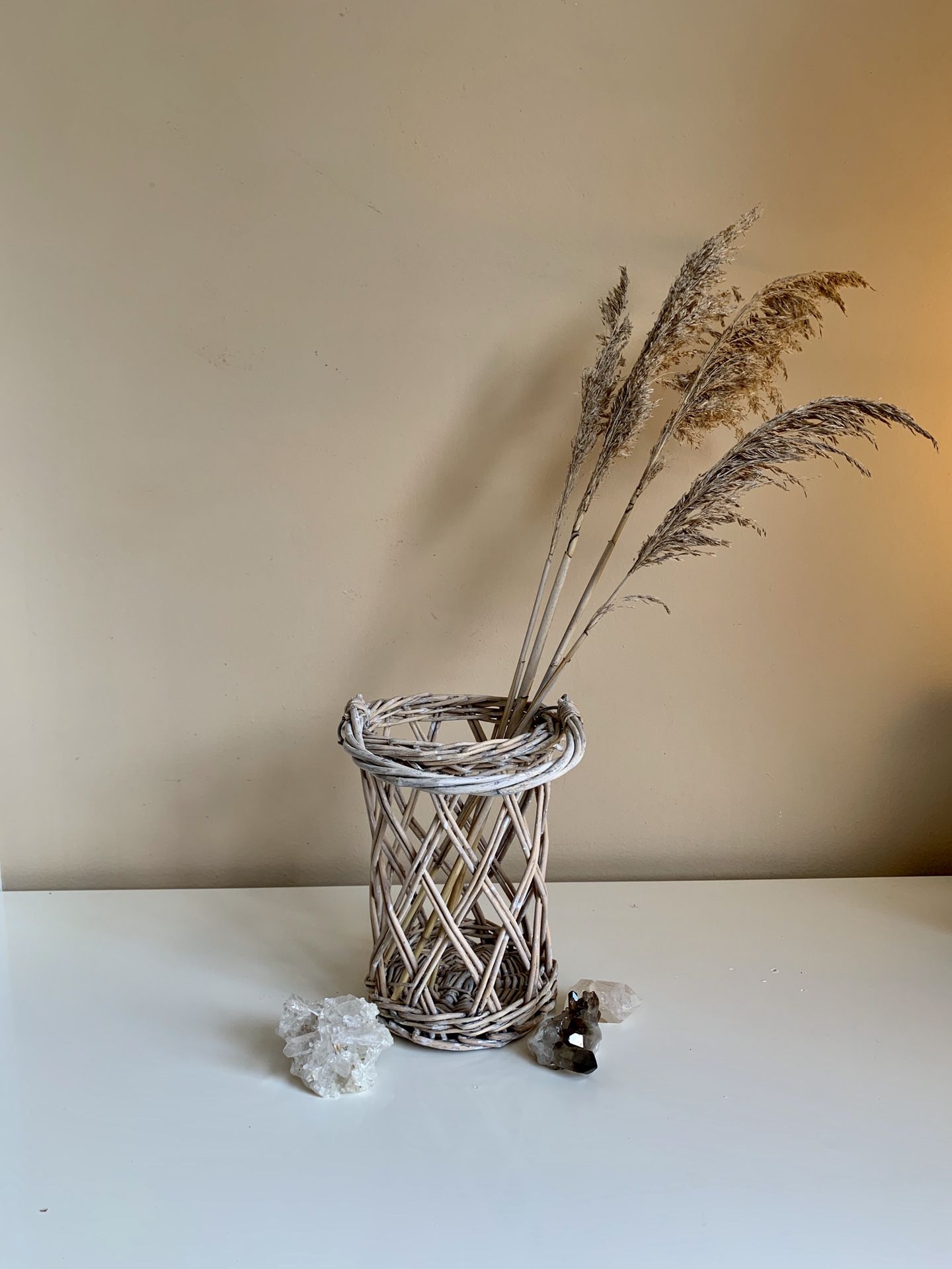Wicker Weaved Wooden Lantern Planter Pot Plant Holder Candle Holder Vase Basket
