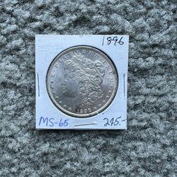 1896 Morgan Dollar, MS 65 great looking coin
