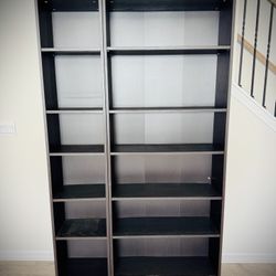 2-Piece 6-Shelf Bookcase – Used but Sturdy