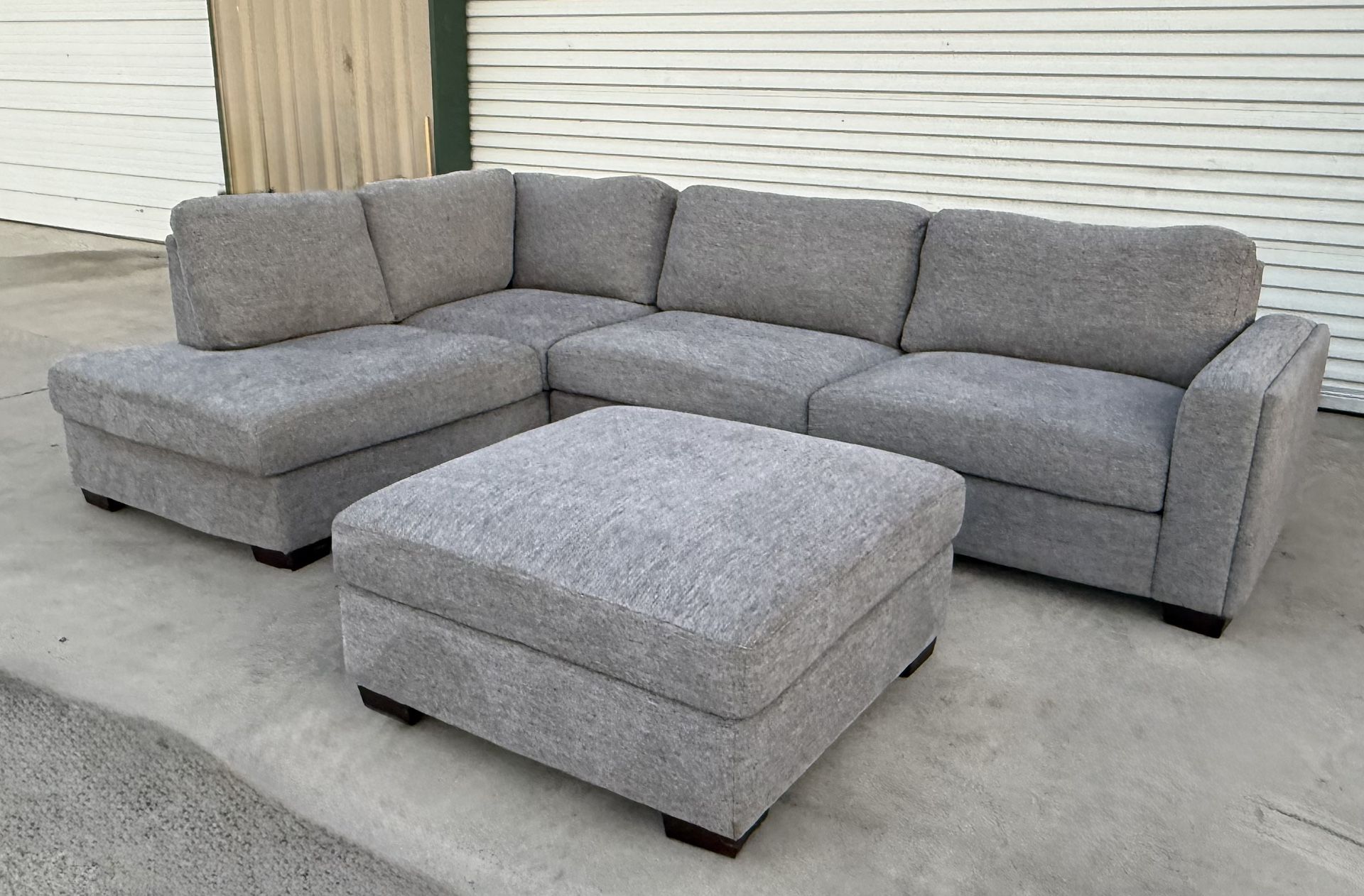 2 PIECE SECTIONAL WITH OTTOMAN
