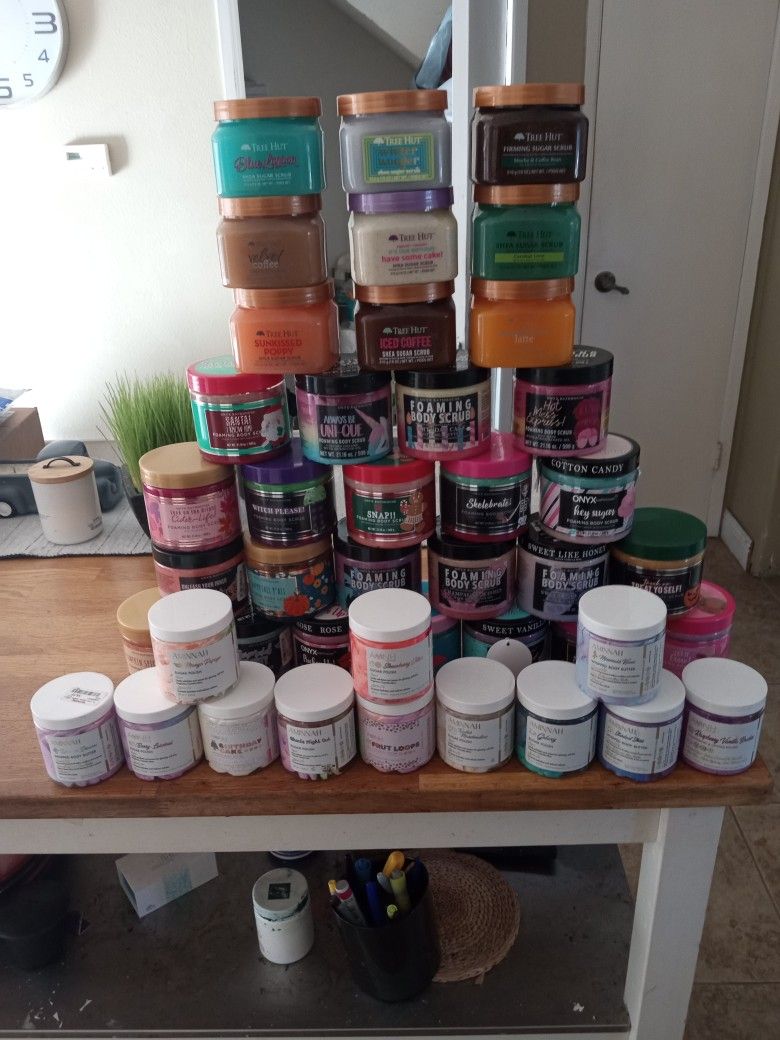 Tree Hut & Onyx Body scrubs and AMNH Body Butters 