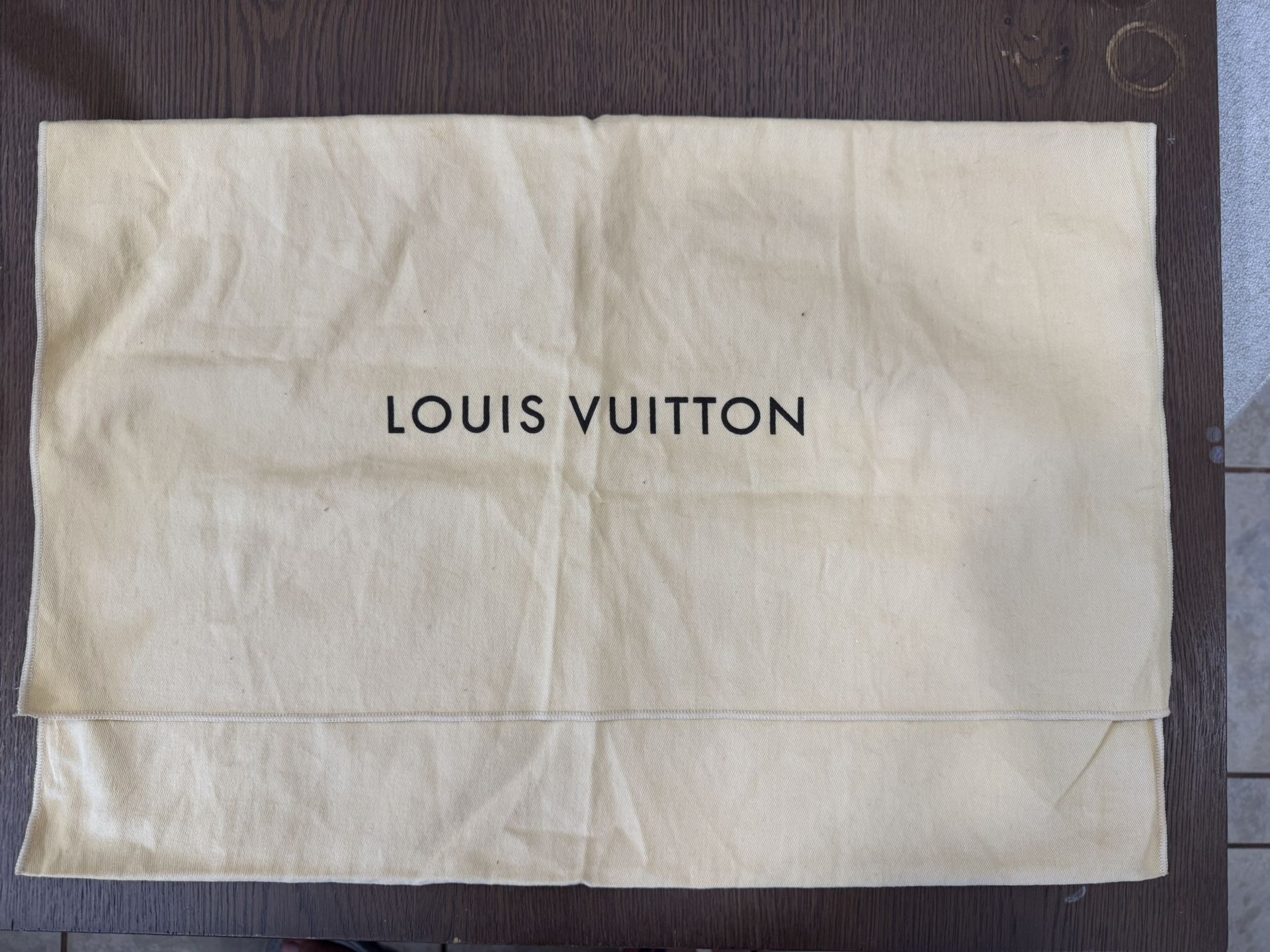 Louis Vuitton Cream Dust Bag 21.5” x 15”