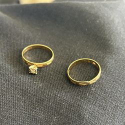 Gold Women’s Wedding Rings in (Great Condition)
