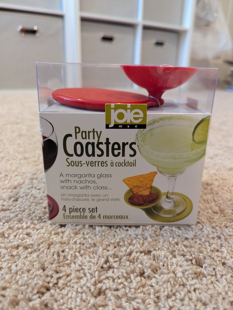 NEW Party Coasters Set Of 4