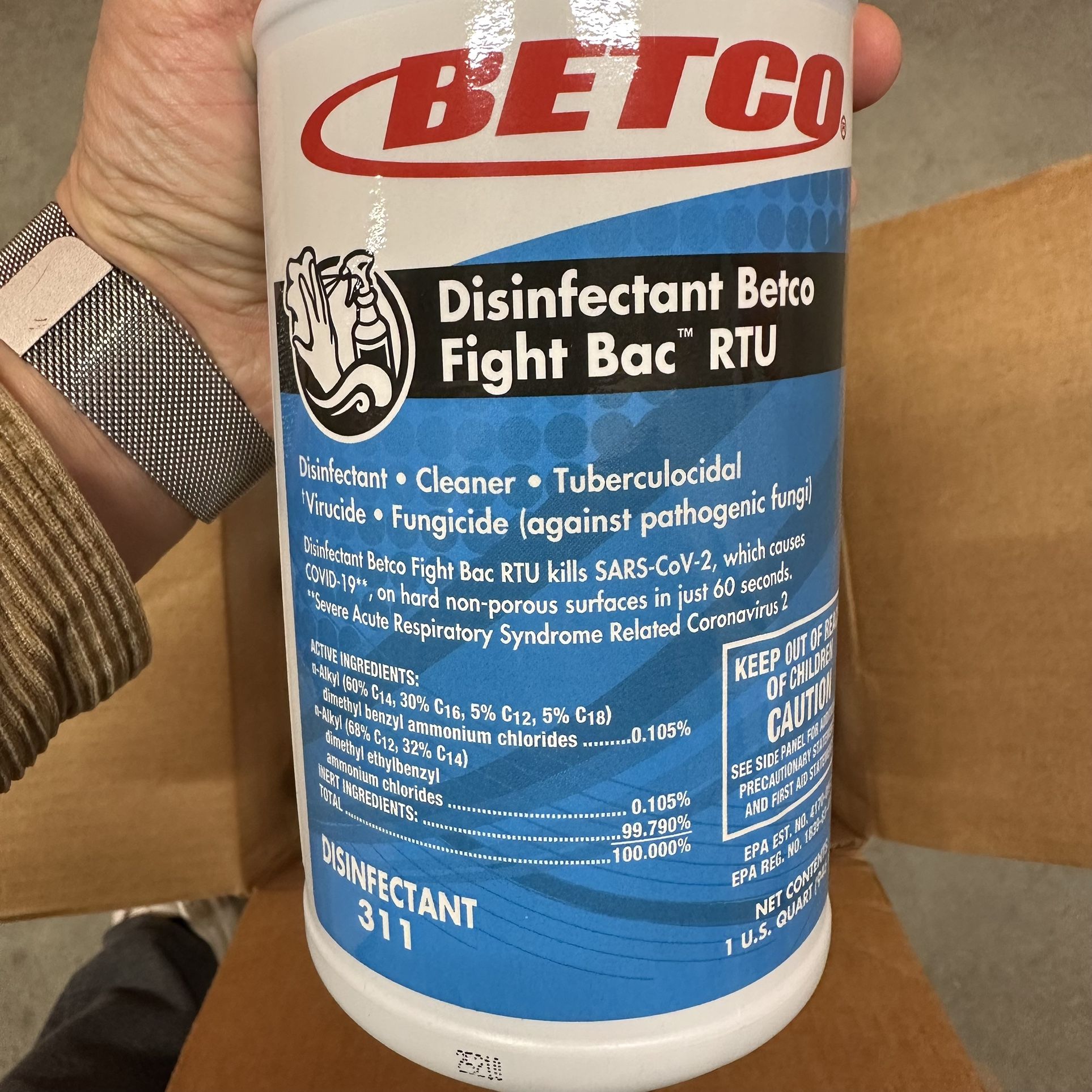 7 × BETCO Fight Bac Disinfectant | Ready to Use | New