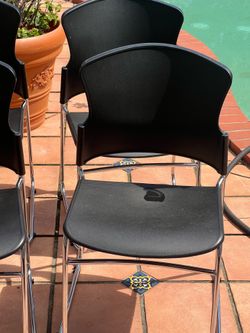 4 black chairs good quality